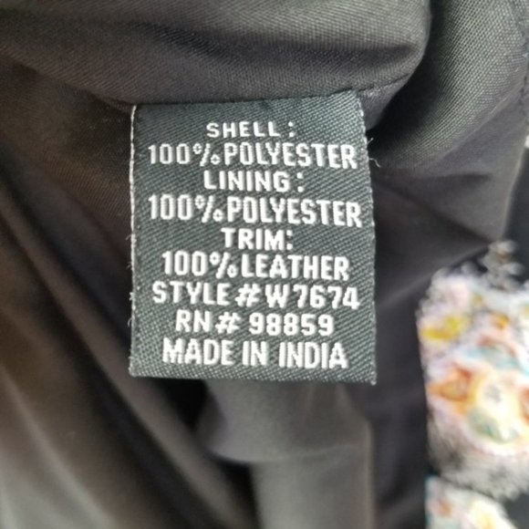 Walter Baker Cassi Paisley Mini Dress Satin Brown Leather Cuff Neutral Work XS - Picture 6 of 8